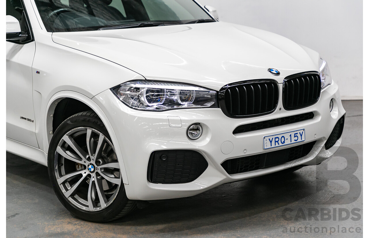 2/2016 BMW X5 Xdrive 30d (AWD) M-Sport Pack F15 MY16 4d Wagon Alpine White Turbo Diesel 3.0L - 7 Seater