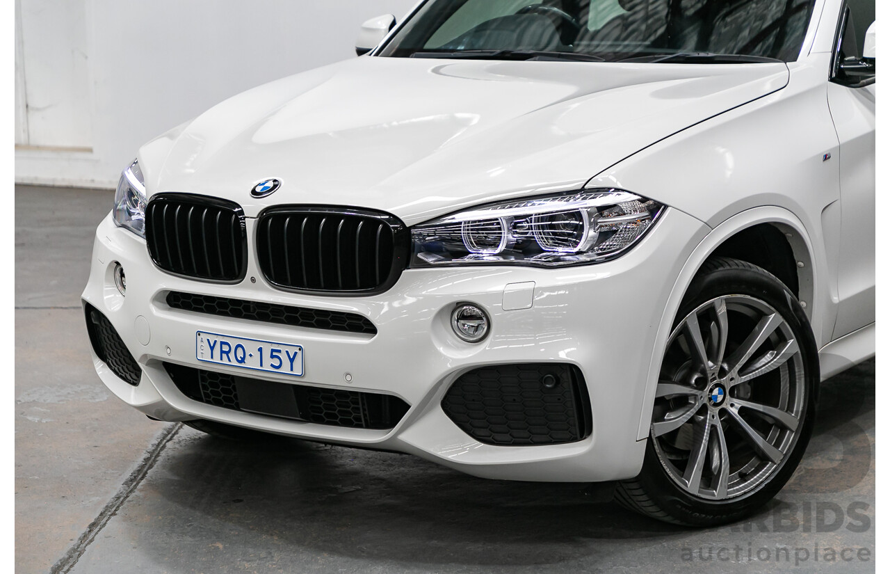 2/2016 BMW X5 Xdrive 30d (AWD) M-Sport Pack F15 MY16 4d Wagon Alpine White Turbo Diesel 3.0L - 7 Seater