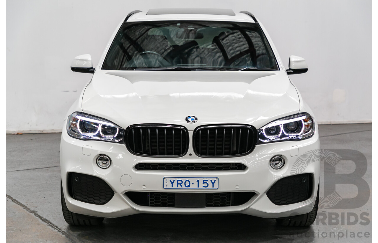 2/2016 BMW X5 Xdrive 30d (AWD) M-Sport Pack F15 MY16 4d Wagon Alpine White Turbo Diesel 3.0L - 7 Seater