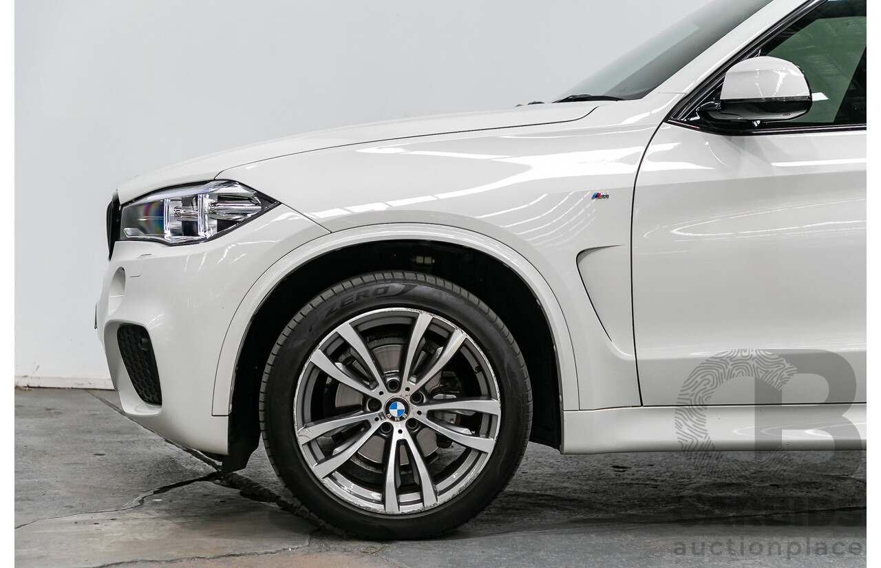 2/2016 BMW X5 Xdrive 30d (AWD) M-Sport Pack F15 MY16 4d Wagon Alpine White Turbo Diesel 3.0L - 7 Seater