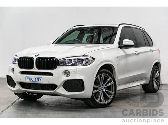 2/2016 BMW X5 Xdrive 30d (AWD) M-Sport Pack F15 MY16 4d Wagon Alpine White Turbo Diesel 3.0L - 7 Seater