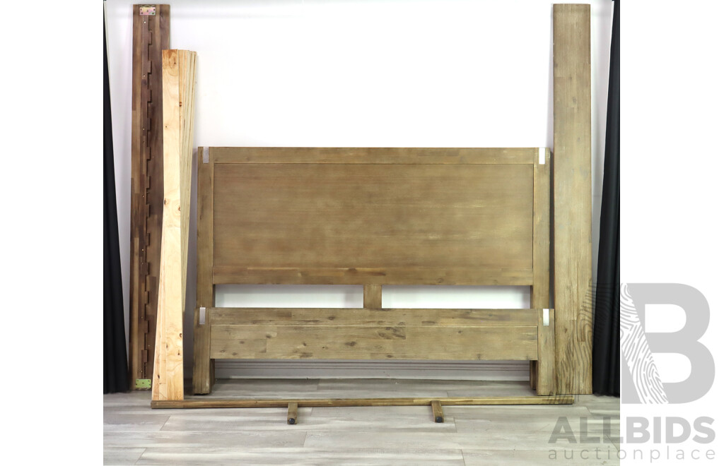 Modern Timber King Bed Frame by FocusOn Furnishings