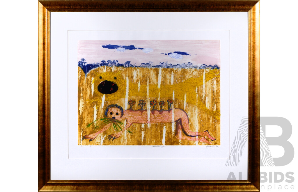 Arthur Boyd, (20th Century, Australian,1920-1999), Nebuchadnezzar, Colour Etching, Artist's Proof, Hand Signed, 115 x 133 cm (frame)