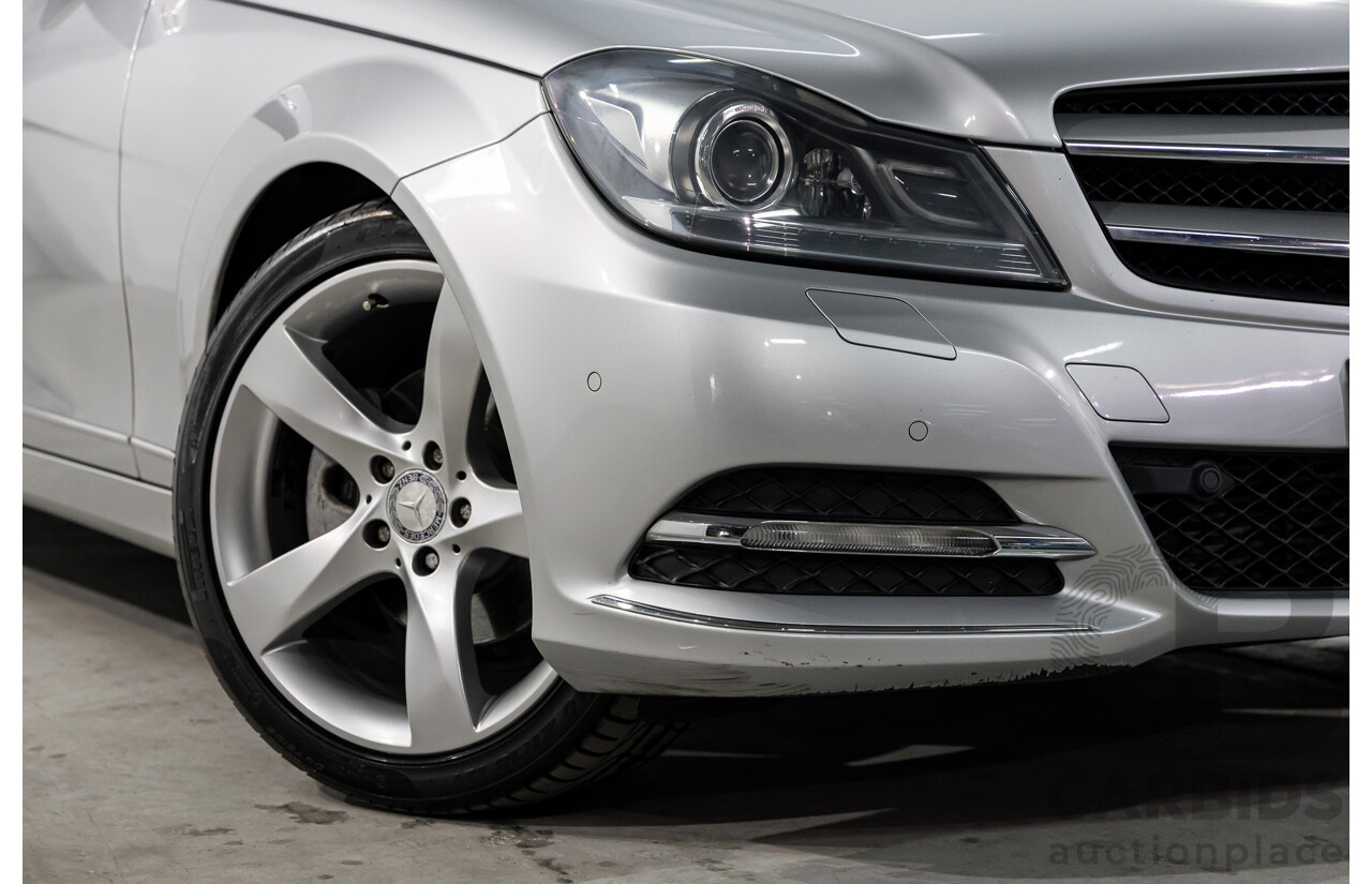 8/2012 Mercedes-Benz C250 BE W204 MY12 2d Coupe Iridium Silver Metallic Turbo 1.8L