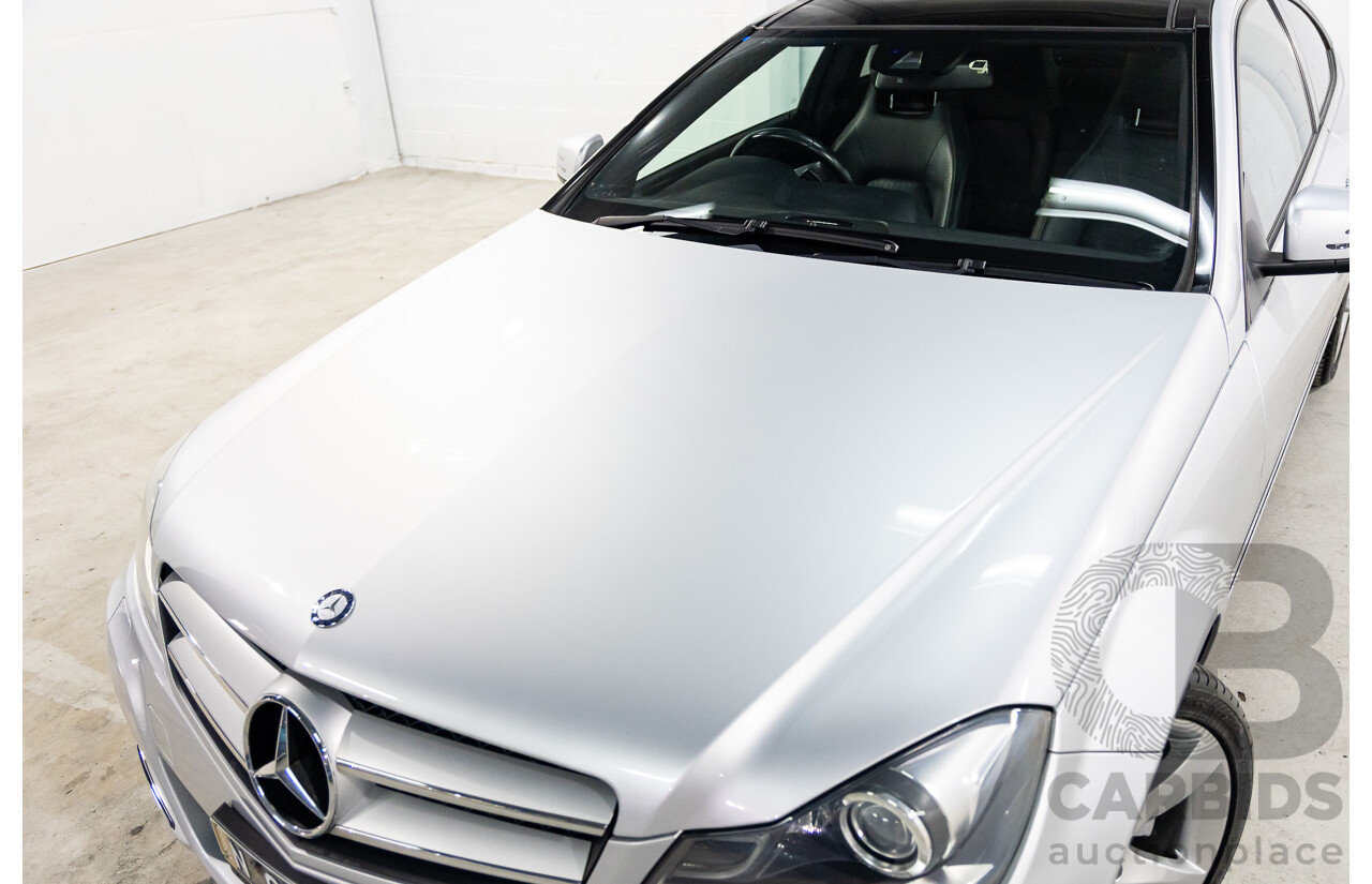 8/2012 Mercedes-Benz C250 BE W204 MY12 2d Coupe Iridium Silver Metallic Turbo 1.8L