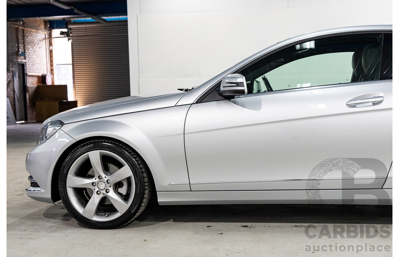 8/2012 Mercedes-Benz C250 BE W204 MY12 2d Coupe Iridium Silver Metallic Turbo 1.8L