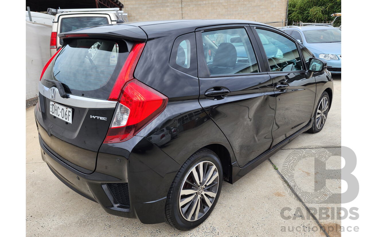 9/2014 Honda Jazz Vti-L GK MY15 5d Hatchback Black 1.5L