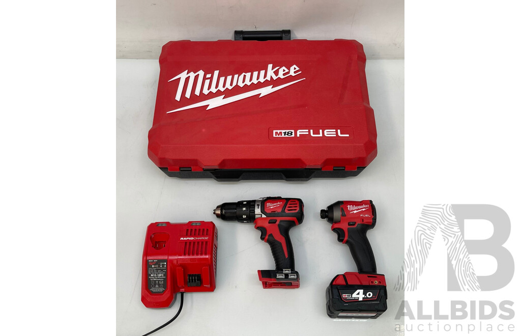 Milwaukee 18 V Drill and Impact Driver