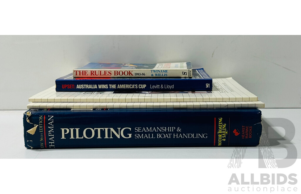 Collection Five Books Related to Australian Sailing Incuding Two Copies Officia Advance Australia Souvenir Edition Americas Cuip 1983 and More