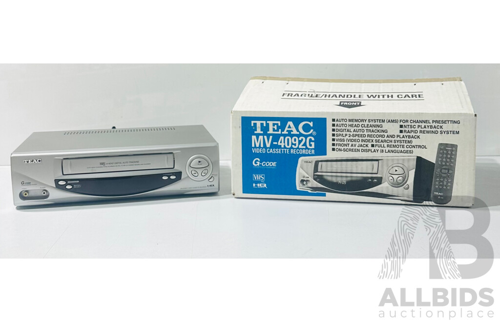 TEAC HQ MV-4092G Video Cassette Recorder