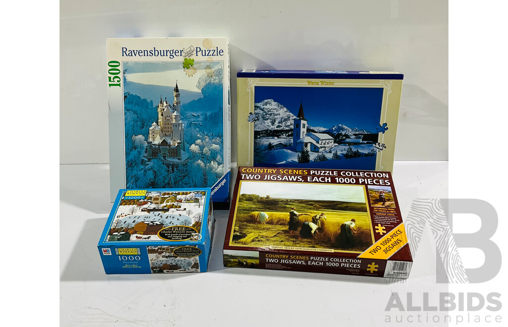 Collection of Puzzles From Ravensburg and More