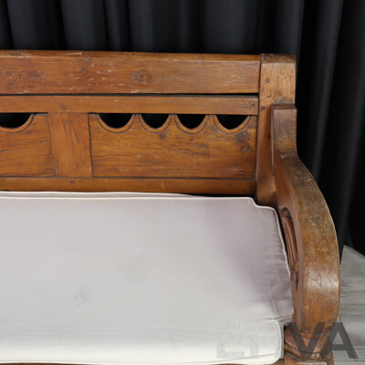 Japanese Hardwood Settee