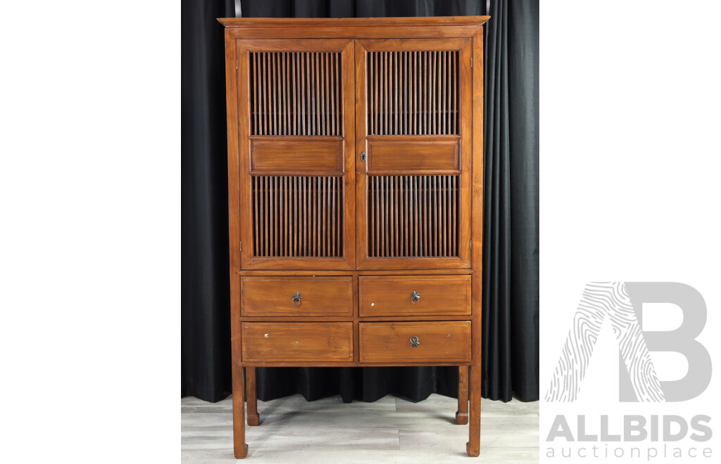 Indonesian Teak Entertainment Cabinet