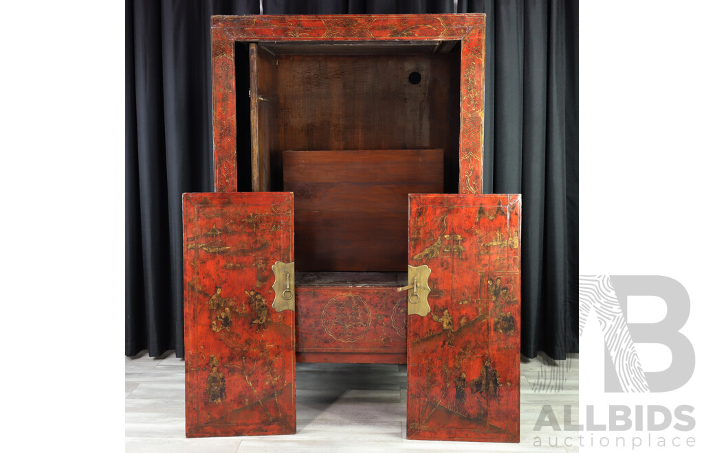 Chinese Two Door Entertainment Cabinet