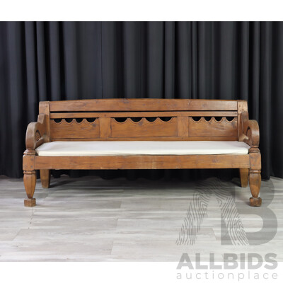 Japanese Hardwood Settee