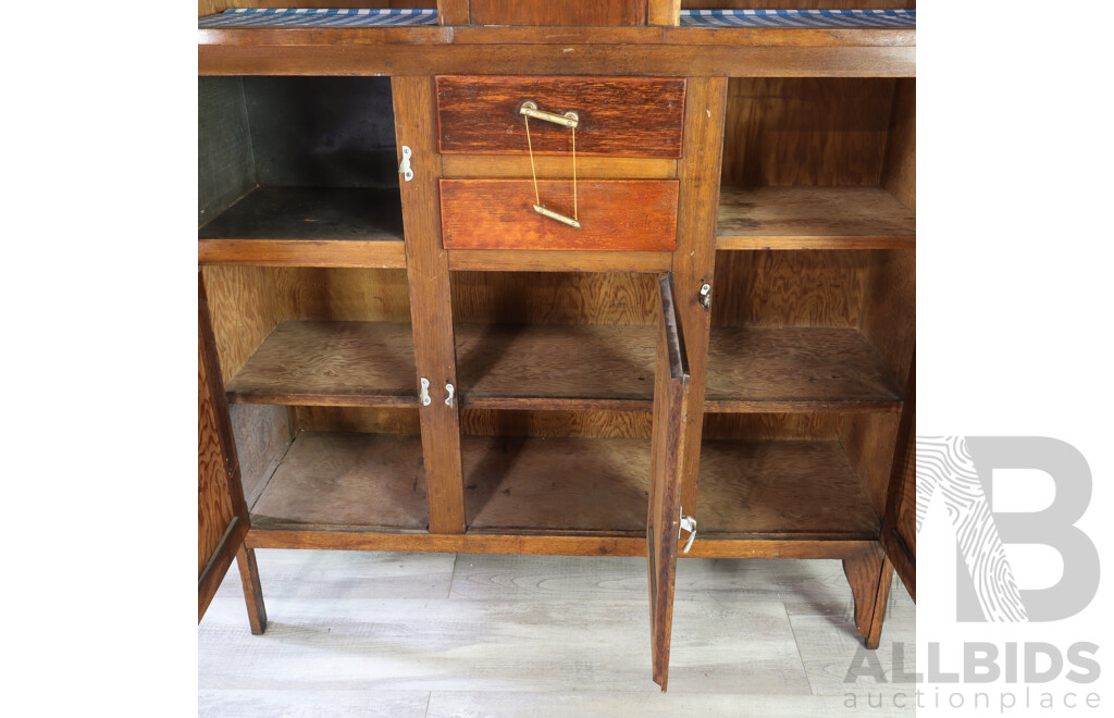 Art Deco Oak Kitchen Dresser