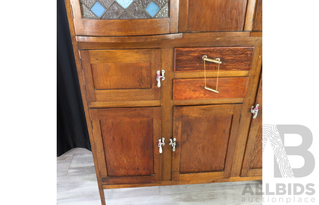 Art Deco Oak Kitchen Dresser