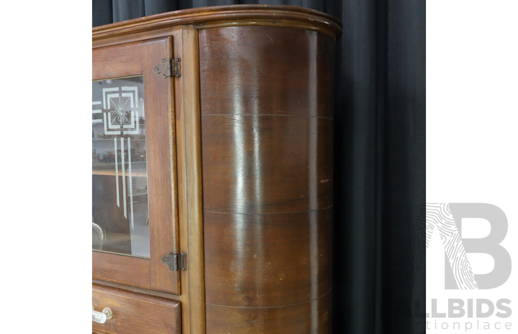 Art Deco Plywood Kitchen Dresser