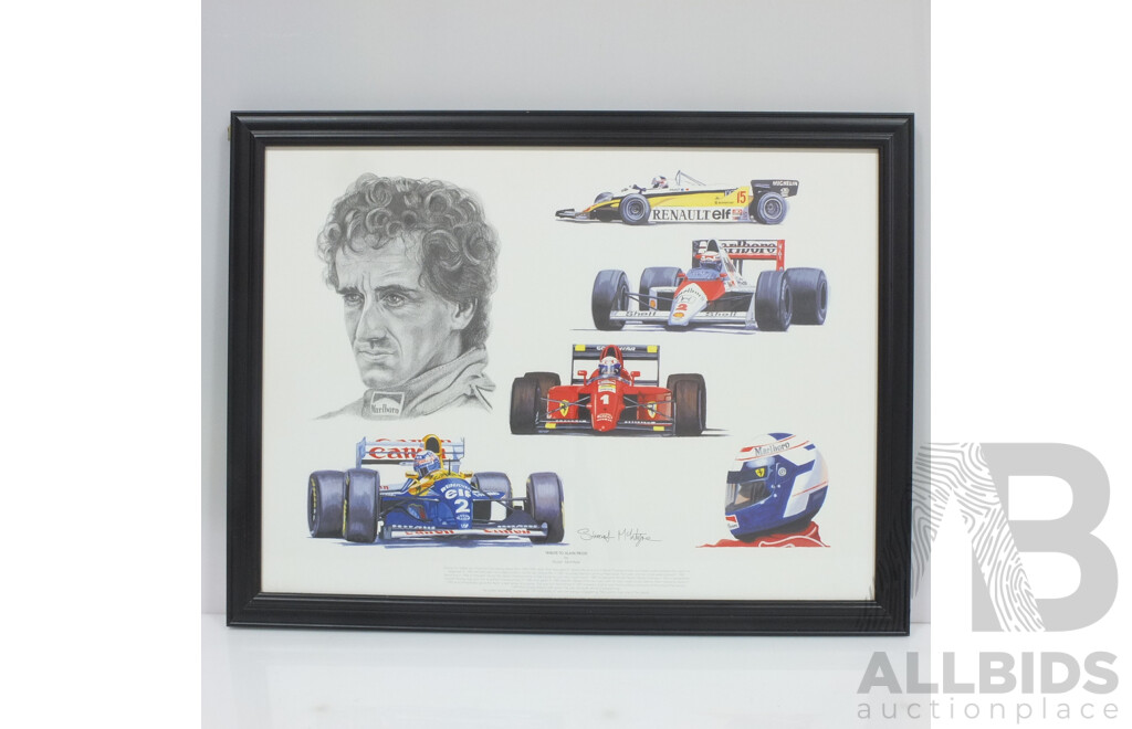 Tribute to Alain Prost Print