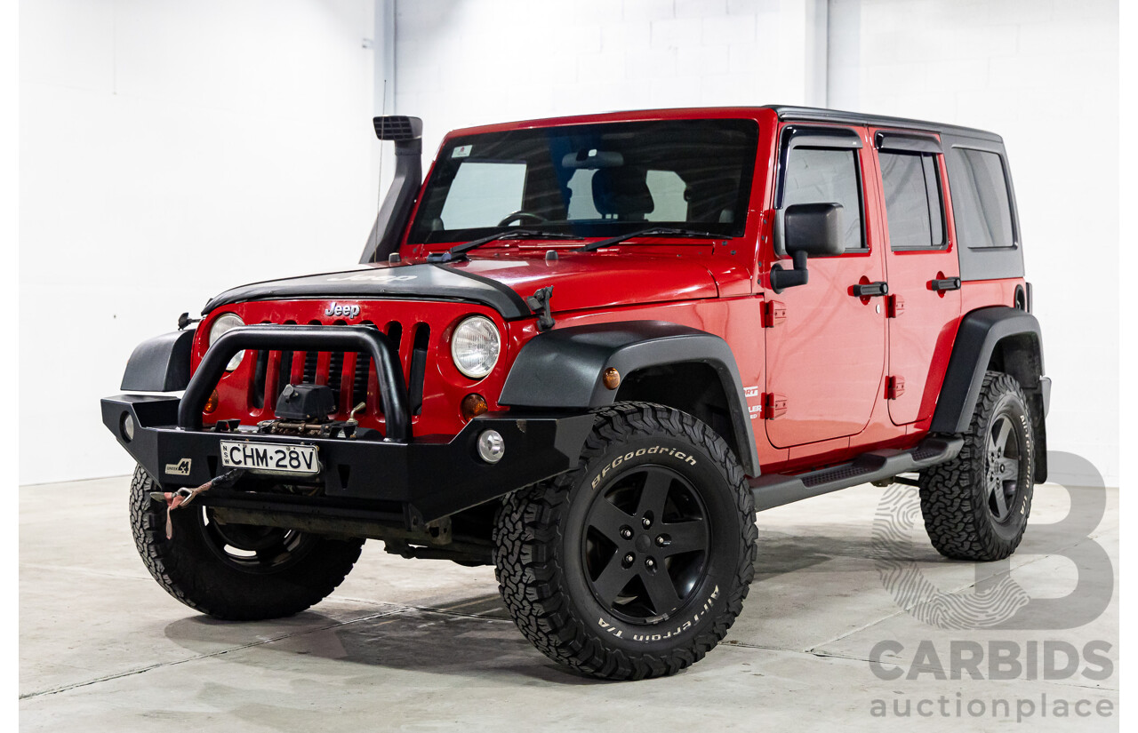 6/2012 Jeep Wrangler Unlimited Sport (4x4) JK MY11 4d Hardtop Flame Red 2.8L