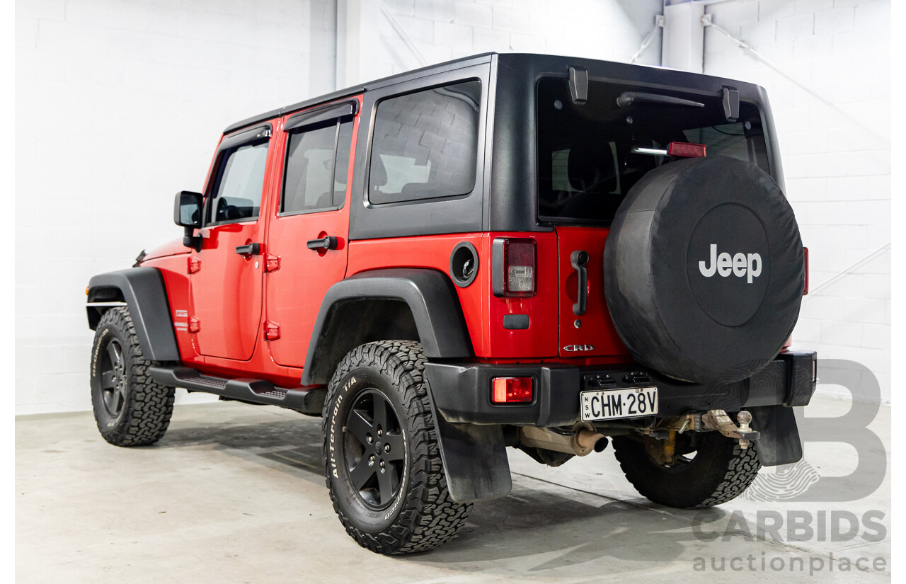 6/2012 Jeep Wrangler Unlimited Sport (4x4) JK MY11 4d Hardtop Flame Red 2.8L