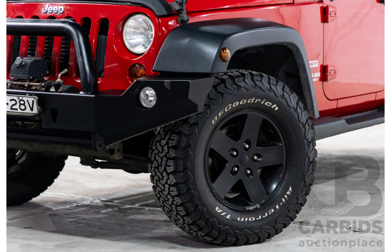 6/2012 Jeep Wrangler Unlimited Sport (4x4) JK MY11 4d Hardtop Flame Red 2.8L