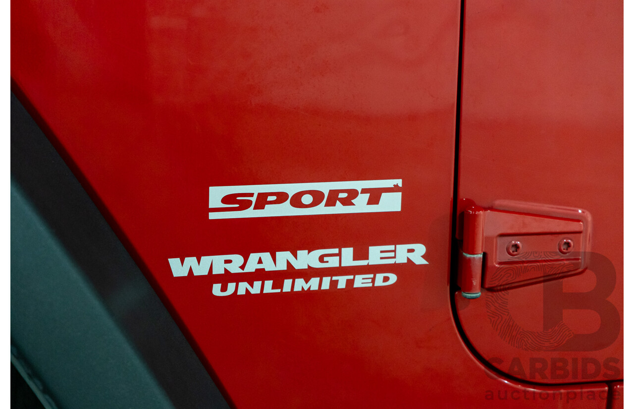 6/2012 Jeep Wrangler Unlimited Sport (4x4) JK MY11 4d Hardtop Flame Red 2.8L