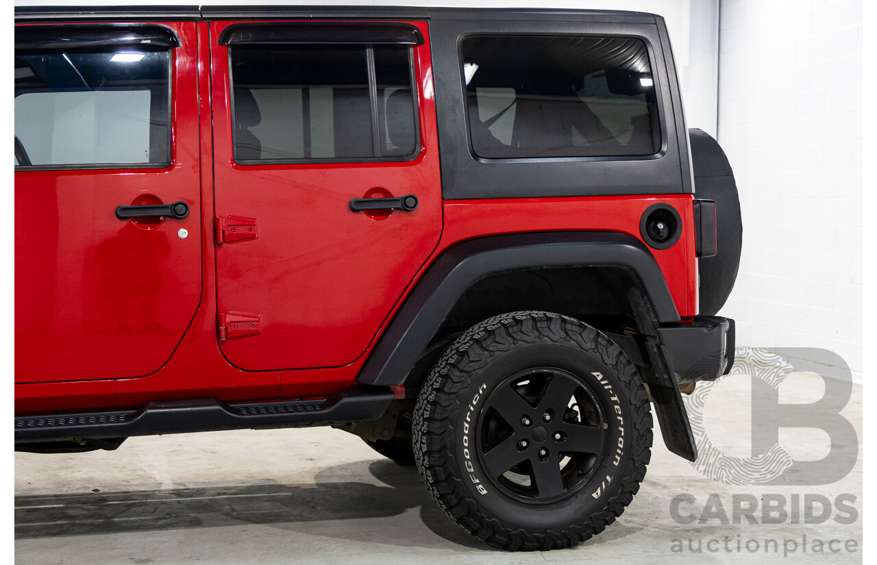 6/2012 Jeep Wrangler Unlimited Sport (4x4) JK MY11 4d Hardtop Flame Red 2.8L