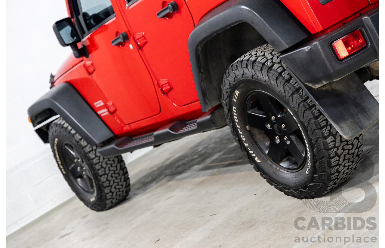 6/2012 Jeep Wrangler Unlimited Sport (4x4) JK MY11 4d Hardtop Flame Red 2.8L