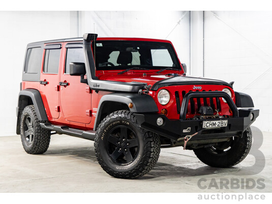 6/2012 Jeep Wrangler Unlimited Sport (4x4) JK MY11 4d Hardtop Flame Red 2.8L