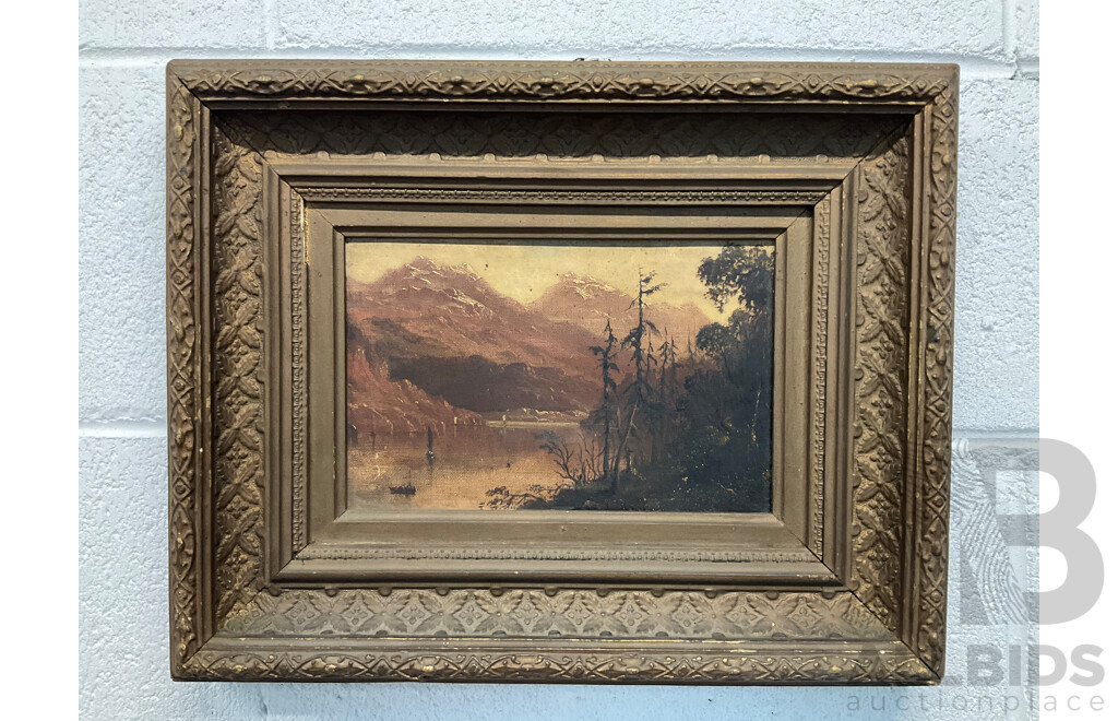 ARTIST UNKNOWN - Oil on Canvas - Prepared by Winsor & Newton London (mid 1800's) -  31 X 39 Cm (frame)