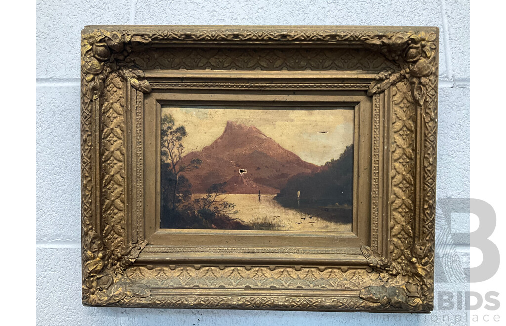 ARTIST UNKNOWN - Oil on Canvas - Prepared by Winsor & Newton London (mid 1800's) -  31 X 39 Cm (frame)