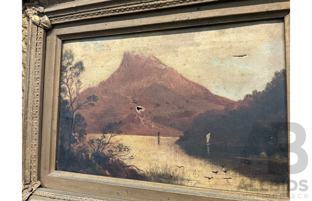 ARTIST UNKNOWN - Oil on Canvas - Prepared by Winsor & Newton London (mid 1800's) -  31 X 39 Cm (frame)