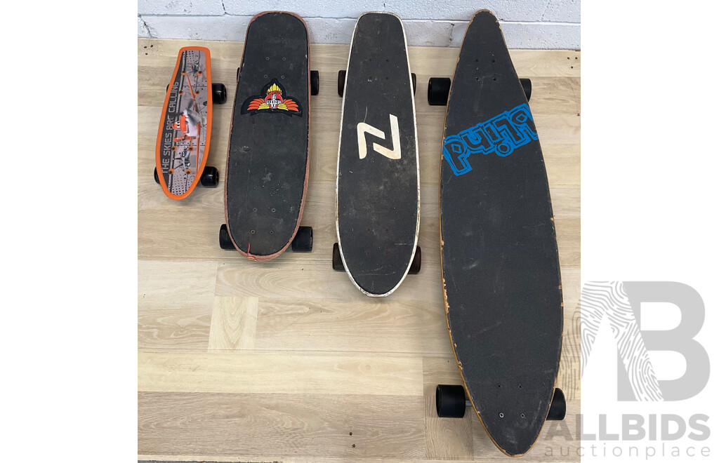 Longboard and Skateboards - Lot of 4