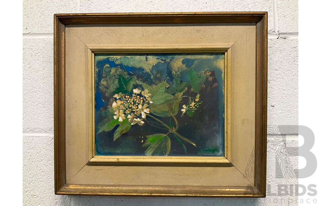 GEOFF KIELY - Flowers (1978), Oil on Board, 33 X 39 Cm (frame)