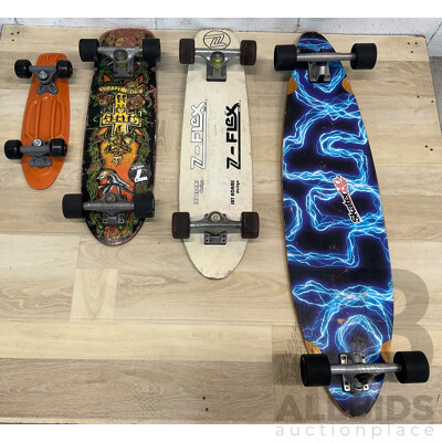 Longboard and Skateboards - Lot of 4