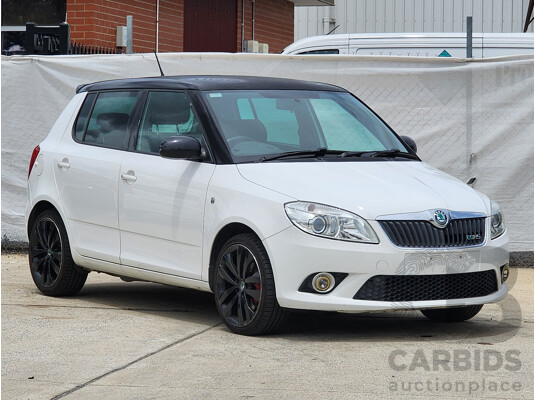 1/2013 Skoda Fabia RS 132 TSI 5JF MY13 5d Hatchback White 1.4L