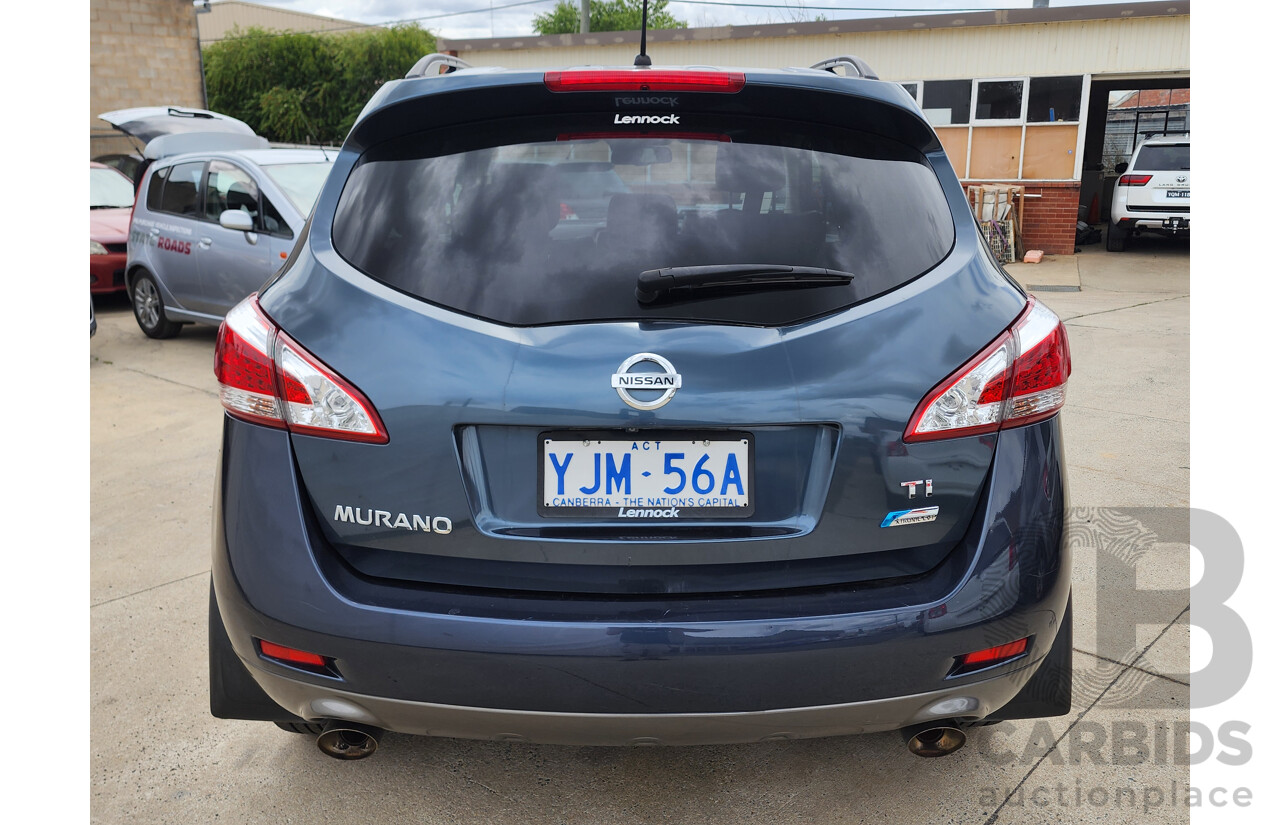 3/2013 Nissan Murano Ti Z51 MY12 4d Wagon Blue 3.5L