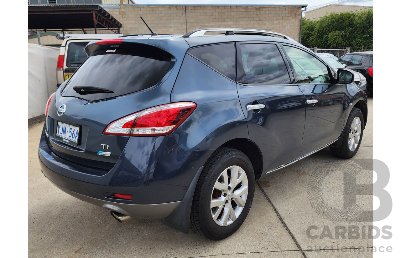 3/2013 Nissan Murano Ti Z51 MY12 4d Wagon Blue 3.5L