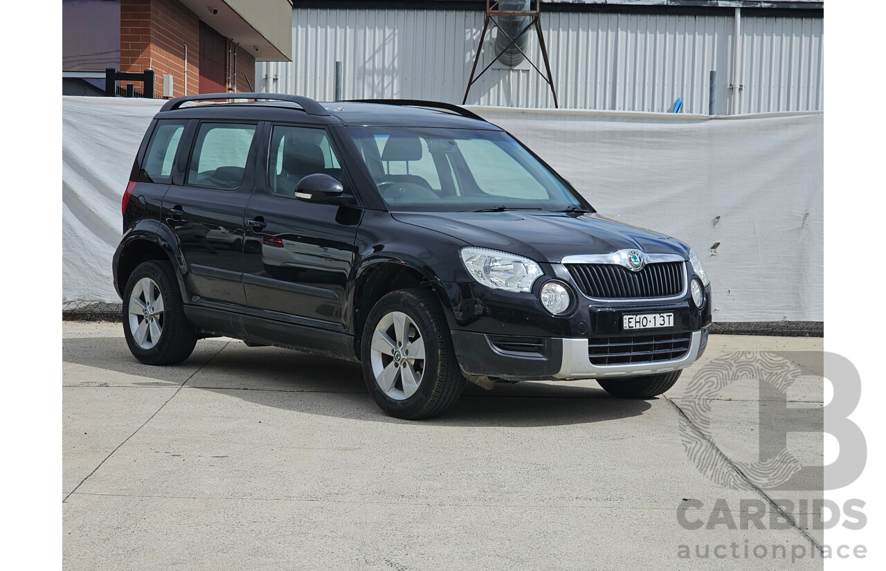 7/2012 Skoda Yeti 77 TSI (4x2) 5L 4d Wagon Black 1.2L