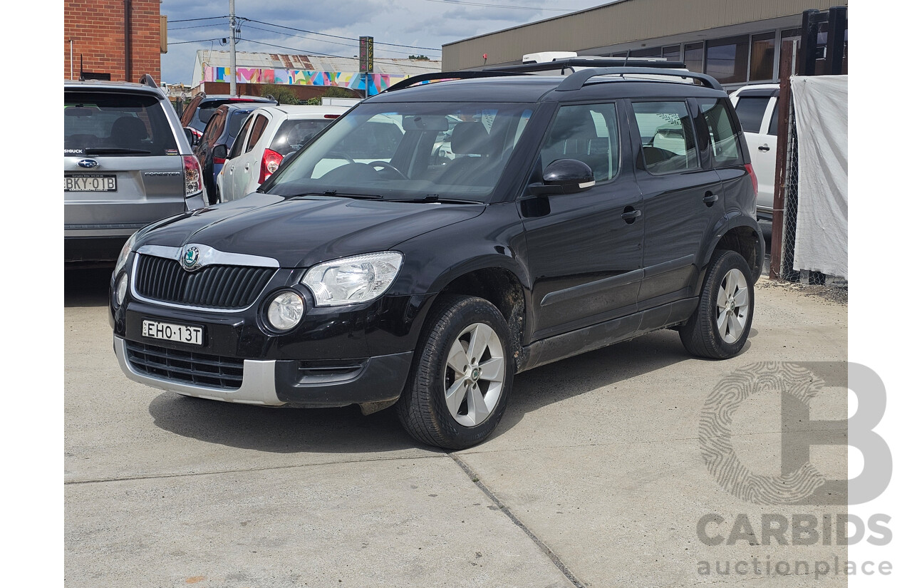 7/2012 Skoda Yeti 77 TSI (4x2) 5L 4d Wagon Black 1.2L