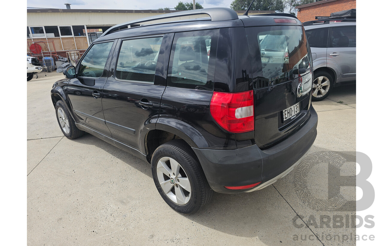 7/2012 Skoda Yeti 77 TSI (4x2) 5L 4d Wagon Black 1.2L