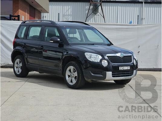 7/2012 Skoda Yeti 77 TSI (4x2) 5L 4d Wagon Black 1.2L