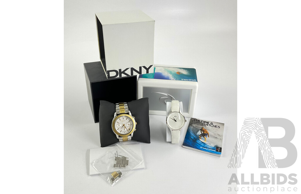 DKNY Ladies Watch NY-8329 & Ripcurl A2264G-Montana Ladies Watch, Both in Original Presentation Boxes