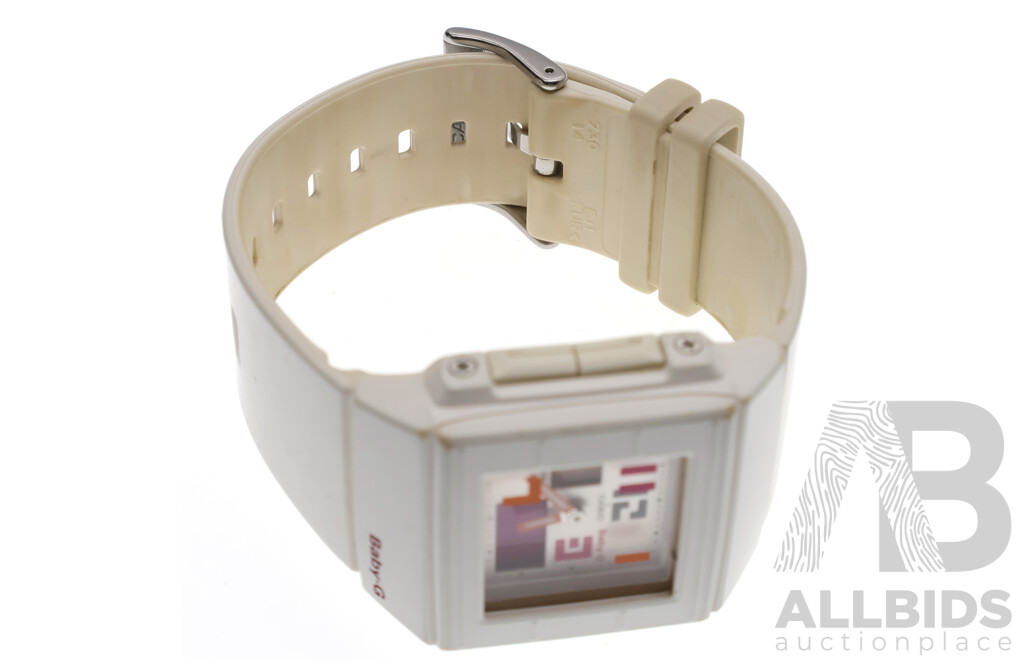 Casio Baby-G BGA-200PD Ladies Analogue/Digital Wrist Watch - White in Original Presentation Case