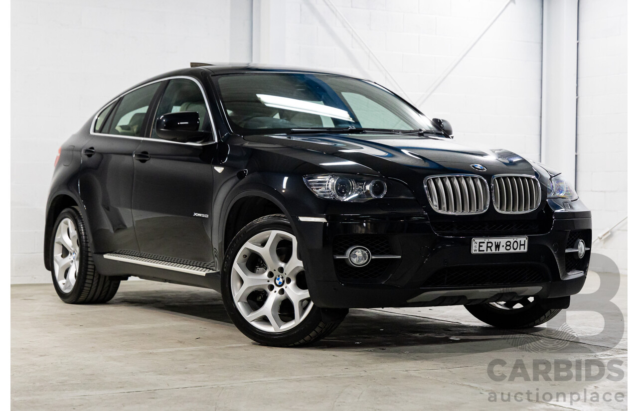 12/2009 BMW X6 Xdrive (AWD) 50i E71 4d Coupe Black Sapphire Metallic Twin Turbo V8 4.4L