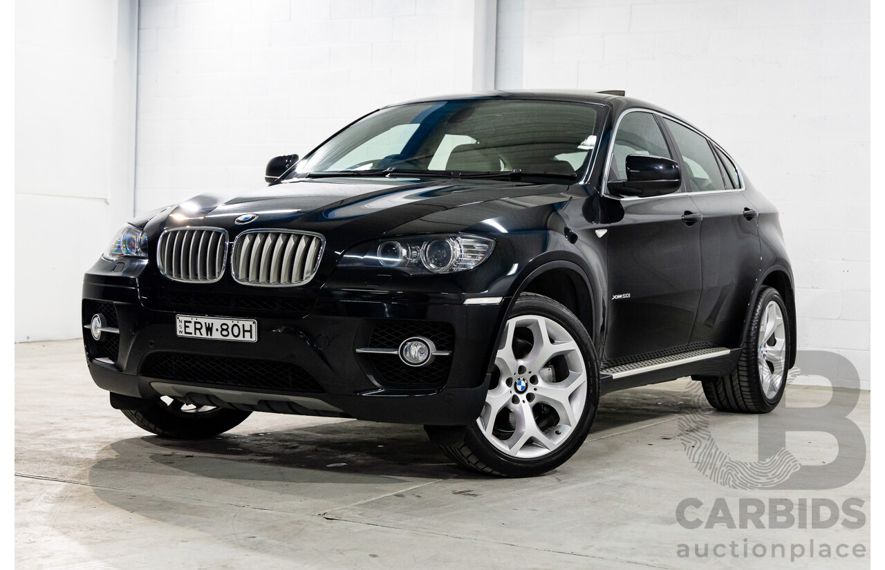 12/2009 BMW X6 Xdrive (AWD) 50i E71 4d Coupe Black Sapphire Metallic Twin Turbo V8 4.4L