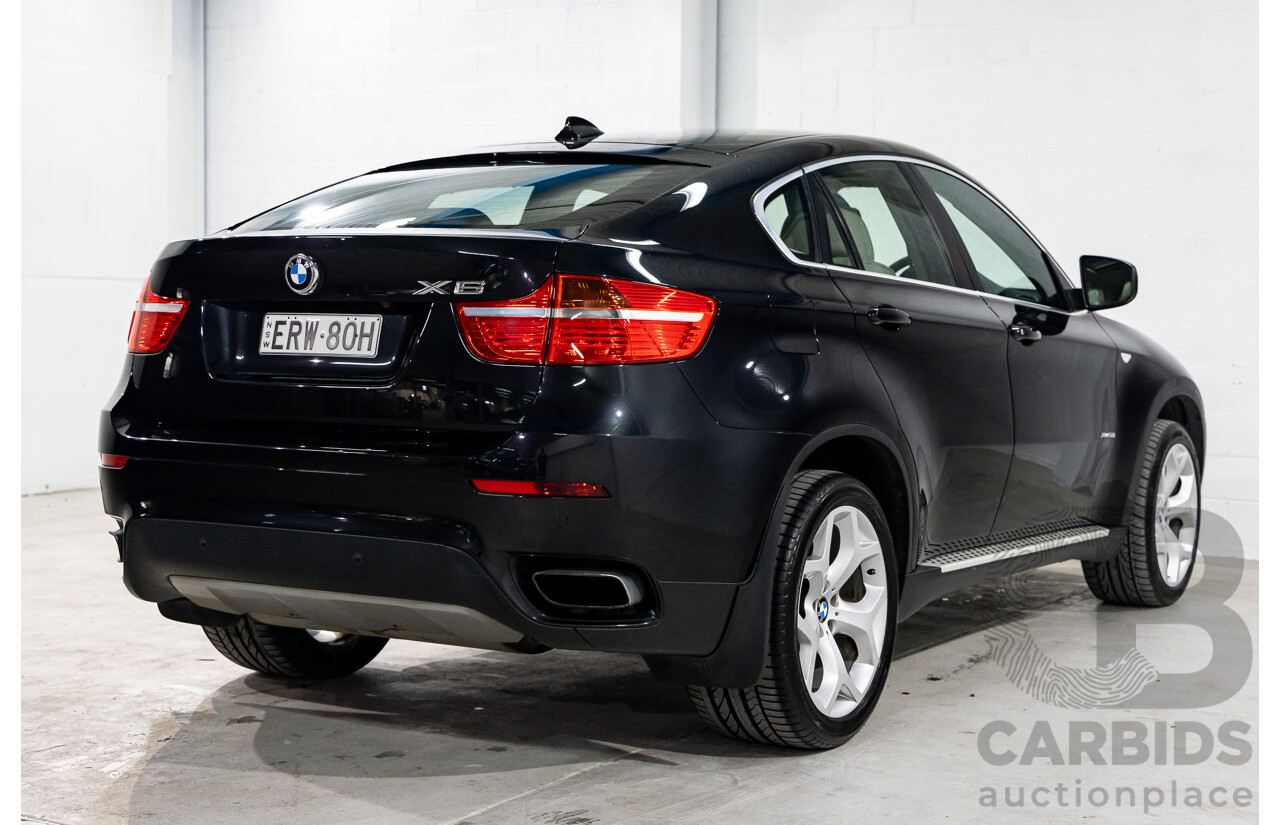 12/2009 BMW X6 Xdrive (AWD) 50i E71 4d Coupe Black Sapphire Metallic Twin Turbo V8 4.4L