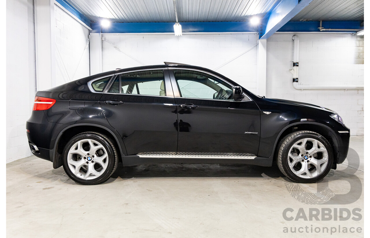 12/2009 BMW X6 Xdrive (AWD) 50i E71 4d Coupe Black Sapphire Metallic Twin Turbo V8 4.4L