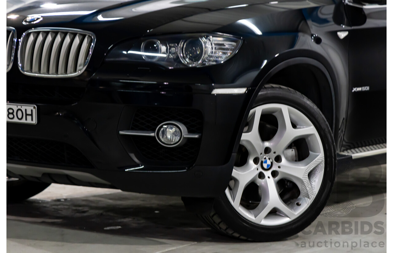 12/2009 BMW X6 Xdrive (AWD) 50i E71 4d Coupe Black Sapphire Metallic Twin Turbo V8 4.4L